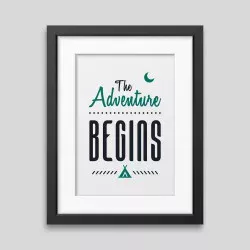 The adventure begins Framed poster