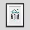 The adventure begins Framed poster